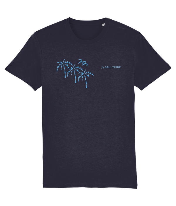 Tribal Palm - Blue, Sailing T Shirts