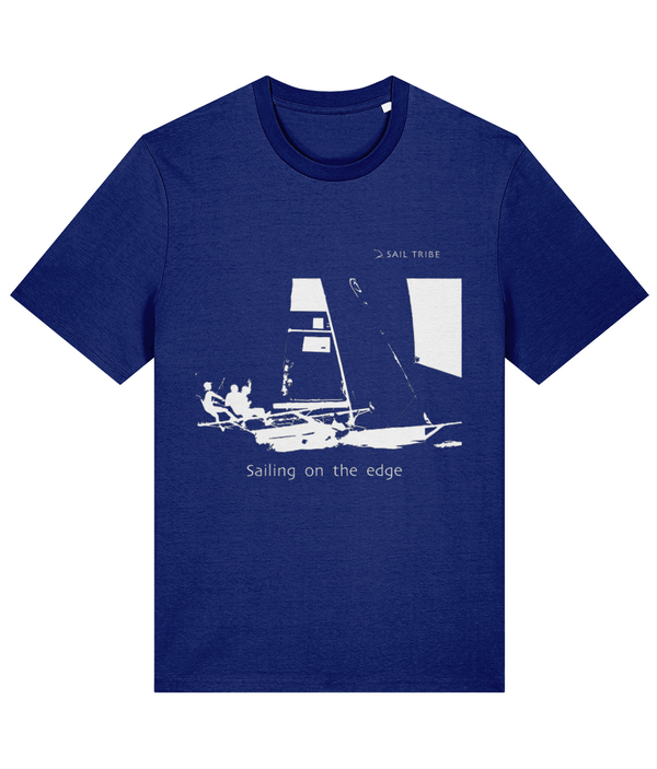 Sailing T Shirt Skiff on the edge graphics