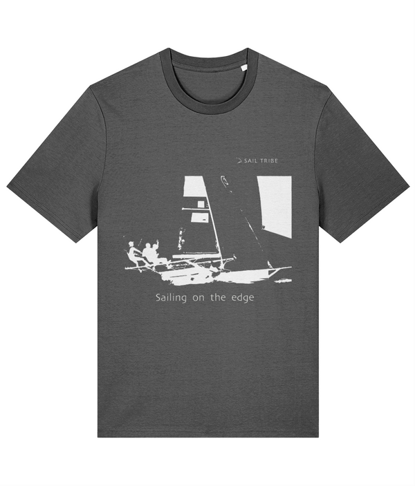 Sailing T Shirt Skiff on the edge graphics