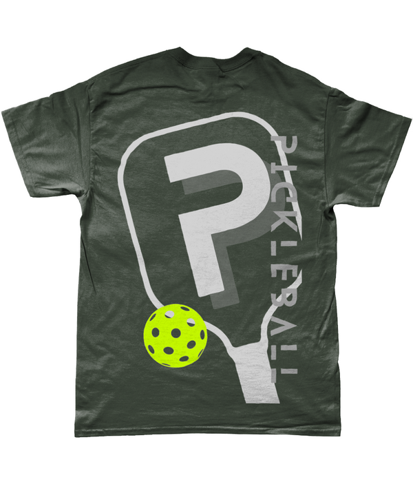 Pickleball T-Shirt with Paddle graphics