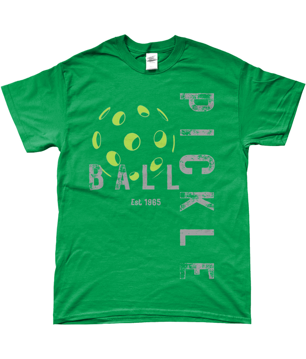 T-Shirt with Pickleball Graphics - Rustic Font