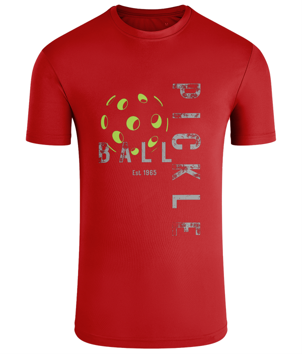 Performance T-shirt Pickleball Graphics with Rustic Font