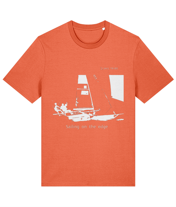 Sailing T Shirt Skiff on the edge graphics