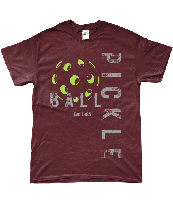 T-Shirt with Pickleball Graphics - Rustic Font