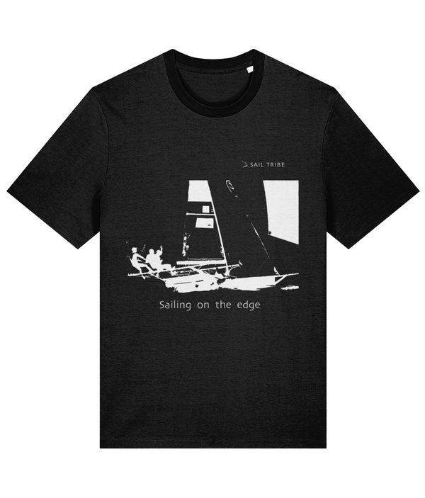 Sailing T Shirt Skiff on the edge graphics