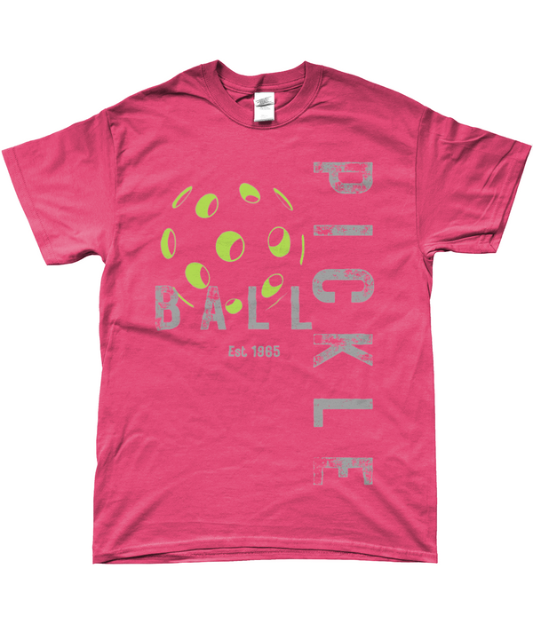 T-Shirt with Pickleball Graphics - Rustic Font