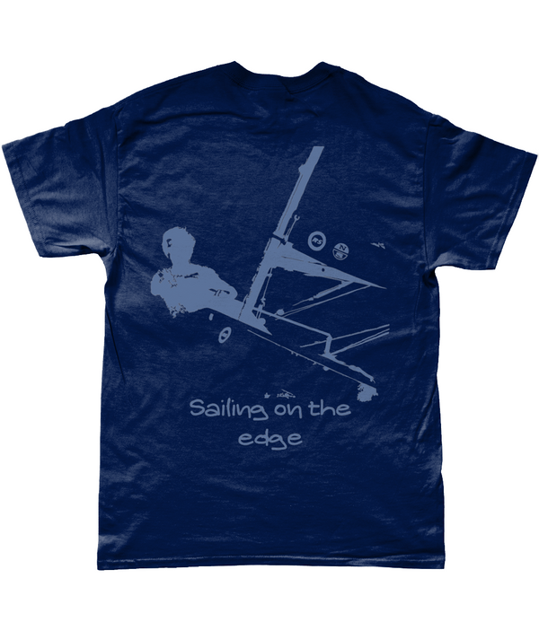 Sailing on the edge - Sailing T Shirt Navy