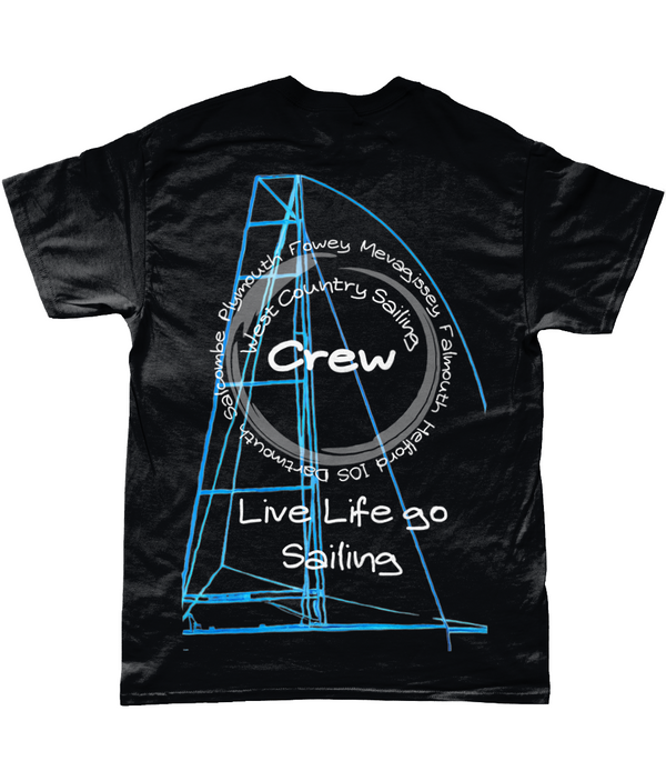 West_Country_Sailing_T_Shirt_-_Unique_Design_black