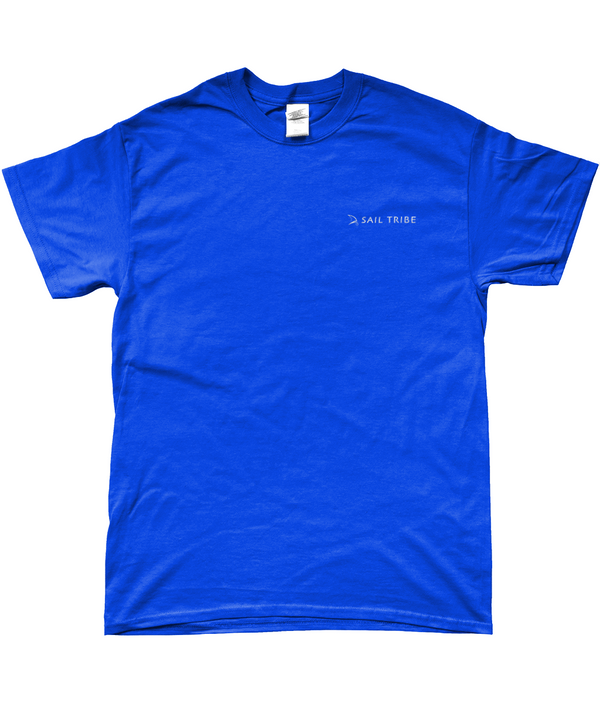 West Country Sailing T Shirt Unique Design - Skipper - Royal Blue - Front