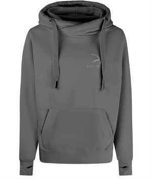 Sailing Hoodie - Grey, North Star Graphic