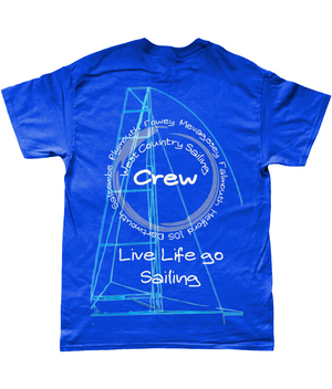 West Country Sailing T Shirt Unique Design - Royal Blue 