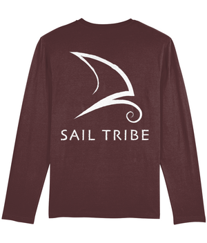 Long Sleeve Sailing T Shirt - Burgandy