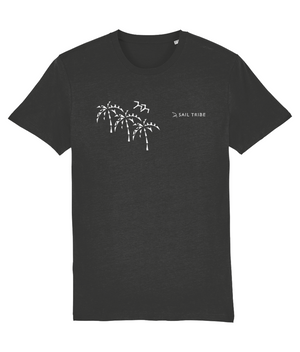 Tribal Palm - White, Sailing T Shirts